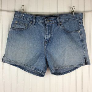 Calvin Klein Denim Shorts Distressed High Waist